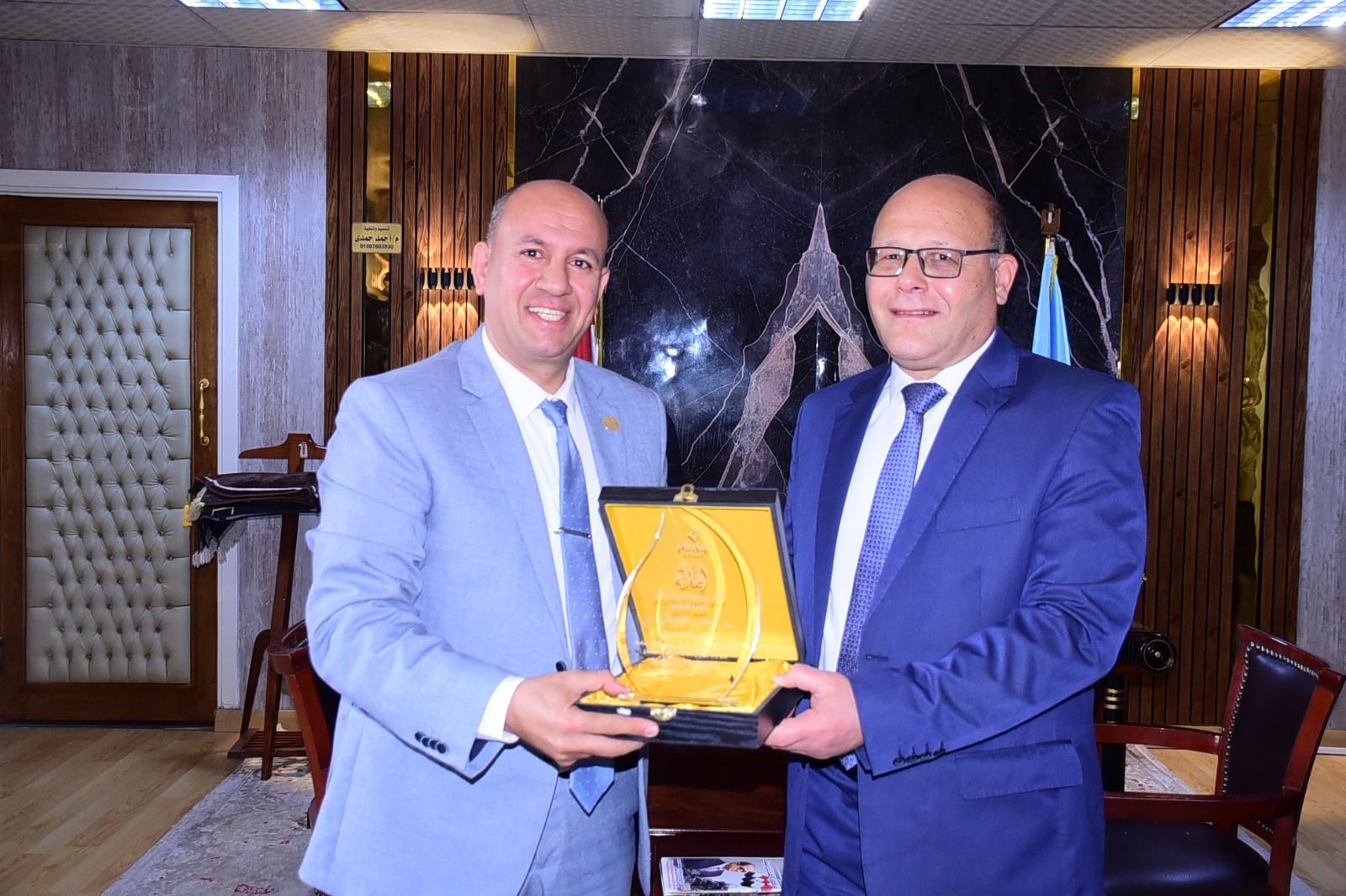 Mr. Ishak Anwar Honors Sohag University President